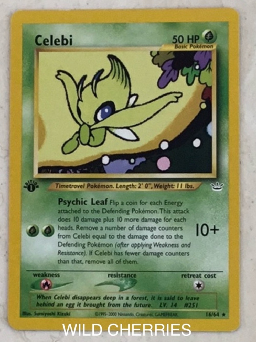 Celebi 1st Edition 2000 Neo Revelation 16/64 Pokemon Card Non-Holo #16 TCG WOTC